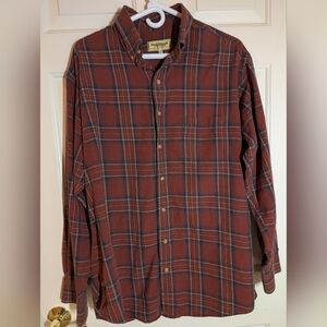 Paul Stuart Men Large  Long Sleeve Button Down Shirt. Wool & Cotton Blend